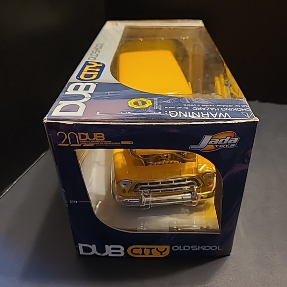 🛻1957 Chevy Suburban Jada Dub City Oldskool 1/24 20 Inch SS Yellow Die C - Picture 8 of 10